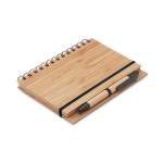 BAMBLOC Bamboo notebook with pen lined Timber