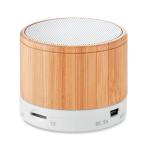 Round Bamboo wireless speaker 