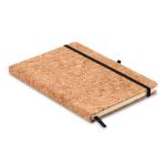 SUBER A5 cork notebook 96 lined Black