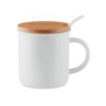 KENYA Porcelain mug with spoon White
