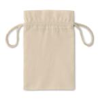 TASKE SMALL Small Cotton draw cord bag Fawn