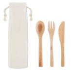 SETBOO Bamboo cutlery set Fawn