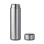 POLE Bottle with touch thermometer Flat silver