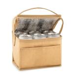 PAPERCOOL 6 can woven paper cooler bag Fawn