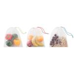 VEGGIE SET RPET Set of 3 RPET mesh food bags White