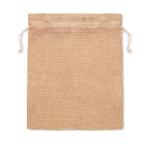 JUTE SMALL Small jute gift bag 14 x 22 cm Fawn