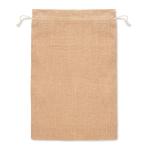 JUTE LARGE Large jute gift bag 30x47 cm Fawn