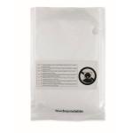 SPRINKLE PLA Biodegradable poncho and bag Transparent