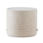 ROUND BASS+ 3W speaker in wheat straw/ABS Fawn