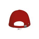 LONG BEACH FIVE PANEL CAP, rot Rot | M