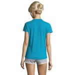 SPORTY WOMEN T-SHIRT POLYES, aqua Aqua | XS