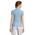 PEOPLE WOMEN'S POLO 210, sky blue pique Sky blue pique | M