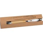 Bamboo ballpen with sharp clip Fawn