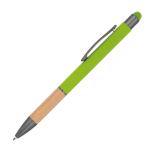 Ball pen with bamboo grip zone Apple green