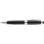 Metal ball pen with touch pad function Black