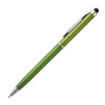 Plastic ball pen with touch function Apple green