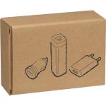 Travel Set Powerbank, EU-Stecker und USB Ladegerät Weiß