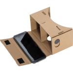 Virtual Reality glasses made of cardboard Brown