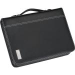 DIN A4 conference folder with ring binder Black