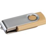 Twist USB Stick with medium wood cover Brown