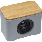 Bluetooth Lautsprecher mit integriertem Wireless Charger Grau