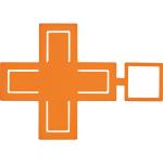 Biegsamer Handyhalter mit Silikonüberzug Orange