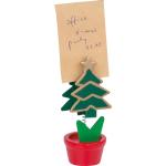 Memo holder in christmas tree design Multicolor