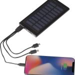Solar powerbank - 8,000 mAh Black