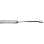 USB hub made from recycled aluminium Convoy grey