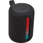 Speaker with LED light, round Black