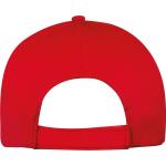 5-panel classic baseball cap Red