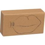 Lip shaped hip flask Red