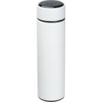 Vakuum Edelstahlflasche mit LED Temperaturanzeige Weiß