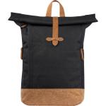RPET Rucksack mit Korkboden Schwarz