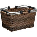 Rattan shopping basket Brown