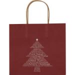 Weihnachtstasche klein Burgund