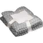 Große Kuscheldecke aus Flanellfleece Grau