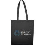 Einkaufstasche aus recycelten Kunststoffen Schwarz