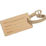 Bamboo luggage tag Fawn