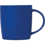 Rubberized ceramic mug Aztec blue