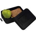 Aluminium lunch box with closure KATHERINE Black