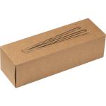 100er Set Trinkhalme aus Papier Schwarz