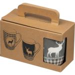 Set aus 2 Weihnachtstassen Mehrfarbig