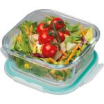 Glass container with lid THERESA Transparent