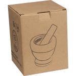 Marble stone mortar Anthracite