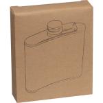 Hip flask with bamboo cover Fawn
