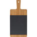 Bambusbrettchen mit Schieferplatte Beige