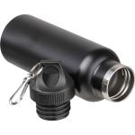 Vacuum flask, matt, 500ml with carabiner Black