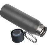Vakuum Trinkflasche mit Karabiner, 600ml Anthrazit