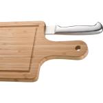 Bamboo chopping board with knife Brown
